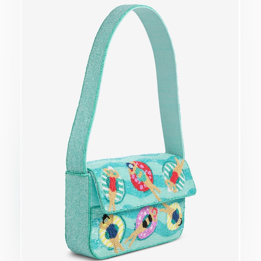 ๐ ๐โโ๏ธ Viral NEW Beaded Aqua Shoulder Bag ๐๏ธ - Picture 2 of 7